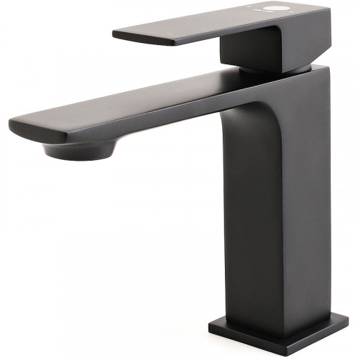 Смеситель для раковины Orange Lutz M04-021b Черный латунь