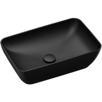 Раковина-чаша Ravak Uni Slim R 50 XJX0D150000 Черная матовая фаянс накладная