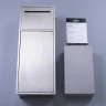 Скрытая настенная ниша Abber Nischen AN3008BST с корзиной и бумагодержателем цвет Сталь брашированная