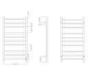 Электрический полотенцесушитель Comfysan Magico-K EC-10 100х50 018986 цвет Никель