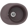 Кухонная мойка Ulgran Classic U-403-345 Шоколад искусственный камень (литьевой мрамор) встраиваемый