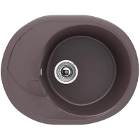 Кухонная мойка Ulgran Classic U-403-345 Шоколад искусственный камень (литьевой мрамор) встраиваемый