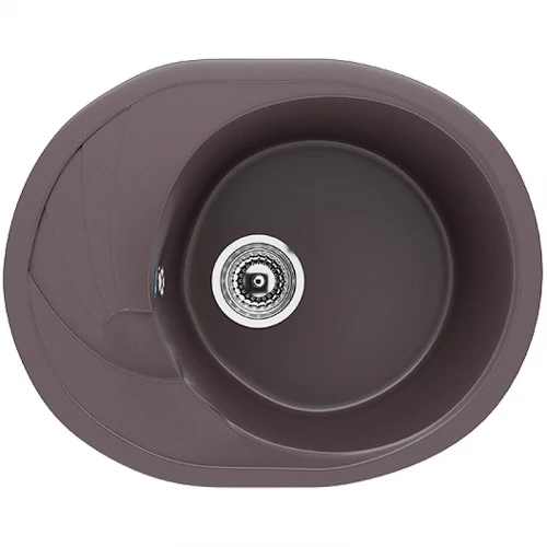 Кухонная мойка Ulgran Classic U-403-345 Шоколад искусственный камень (литьевой мрамор) встраиваемый