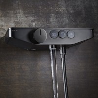 Душевая система Black&amp;White Universe U7785GM 7785GM Gun Metal латунь на стену
