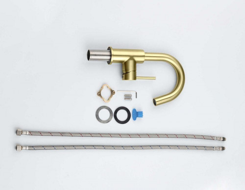 Смеситель для раковины Aquatek Европа AQ1307BG Золото шлифованное