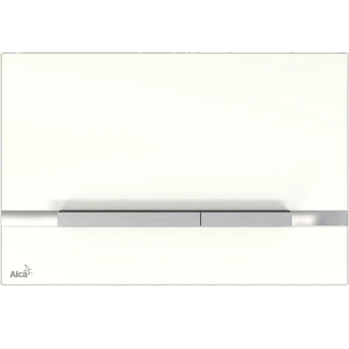 Кнопка смыва для инсталляции Alcaplast Flat Stripe Glass STRIPE-GL1200 Белая