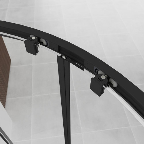 Душевой уголок Veconi Evo 200 B 90х90 E2-B-9090-01-C9 профиль Черный матовый стекло прозрачное