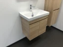 Тумба с раковиной Comforty Тромсе 60 00004142217 подвесная Дуб сонома МДФ / ЛДСП