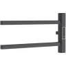Электрический полотенцесушитель Melodia della vita Drumsticks Quadro Ferrum 40х18 П2 MTRDQF4018bk Черный