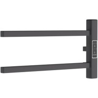 Электрический полотенцесушитель Melodia della vita Drumsticks Quadro Ferrum 40х18 П2 MTRDQF4018bk Черный
