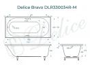 Ванна из искусственного камня Delice Bravo 170х70 DLR330034R-M цвет Белый