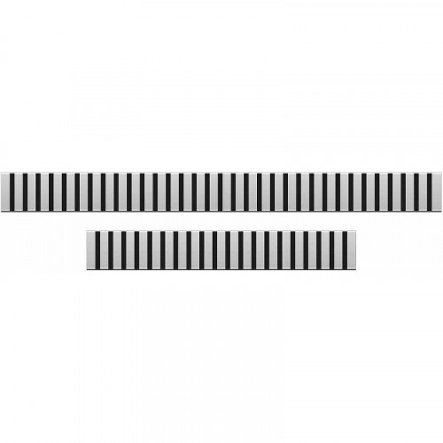 Душевой лоток PlastBrno Design 3 75 SZA3750 с решеткой Хром