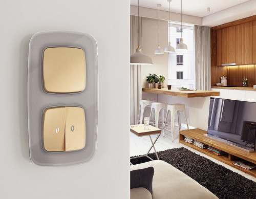 Клавиша для выключателя одноклавишного Ambrella Volt OMEGA OP6010