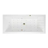 Акриловая ванна Excellent Heaven Slim 180x80 WAEX.HEV18S.NANO.GL цвет Белый с гидромассажем форсунки Золото