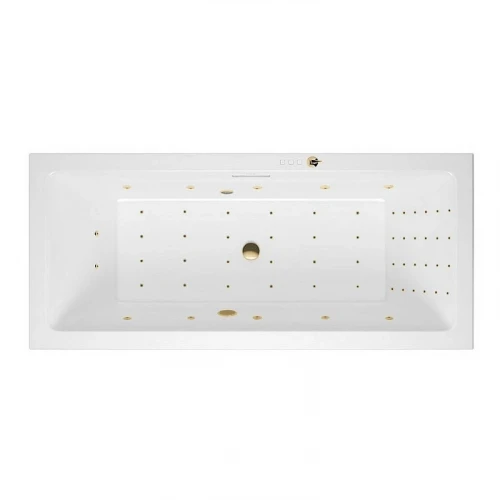 Акриловая ванна Excellent Heaven Slim 180x80 WAEX.HEV18S.NANO.GL цвет Белый с гидромассажем форсунки Золото