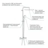 Душевая система Grohe Tempesta Cosmopolitan 26689000 с термостатом Хром латунь на стену