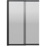 Шторка на ванну Berges River S Slider Black 98х145 065018 профиль Черный матовый стекло тонированное