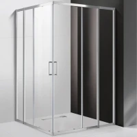 Душевой уголок Cezares Molveno AH-22 130х120 MOLVENO-AH-22-130/120-C-Cr-IV профиль Хром стекло прозрачное