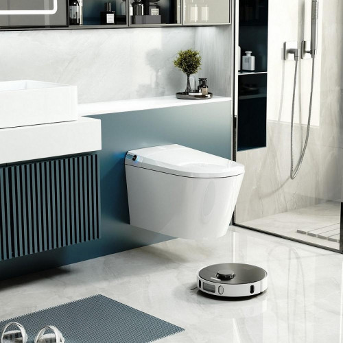 Комплект унитаза биде с инсталляцией Abber Bequem AC1119S-AC0101P цвет Белый с сиденьем Микролифт