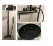 Душевая система Fiore Xenon 44NN5168 с термостатом цвет Черный матовый
