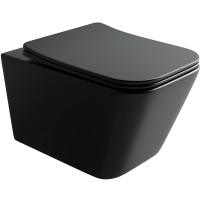 Унитаз Ceramicanova Metric CN3007MB подвесной Черный матовый с сиденьем Микролифт фарфор подвесной