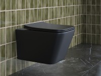 Унитаз Ceramicanova Metric CN3007MB подвесной Черный матовый с сиденьем Микролифт фарфор подвесной