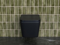 Унитаз Ceramicanova Metric CN3007MB подвесной Черный матовый с сиденьем Микролифт фарфор подвесной