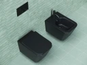 Унитаз Ceramicanova Metric CN3007MB подвесной Черный матовый с сиденьем Микролифт фарфор подвесной