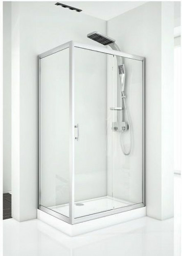 Душевой уголок Aquanet Alfa NAA1131 160х80 273606 профиль Хром стекло прозрачное