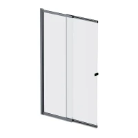Шторка на ванну AM.PM Above 100 W9XS-100PS-150BT профиль Черный матовый стекло прозрачное