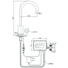 Смеситель для кухни Raiber Sensor RSF88198 Хром латунь