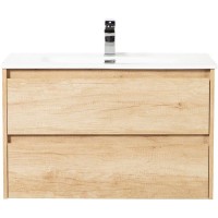 Тумба под раковину BelBagno Kraft 80 KRAFT-800-2C-SO-RNN подвесная Rovere Nebrasca Nature МДФ / ЛДСП