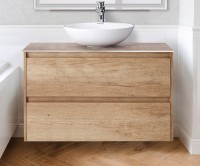Тумба под раковину BelBagno Kraft 80 KRAFT-800-2C-SO-RNN подвесная Rovere Nebrasca Nature МДФ / ЛДСП