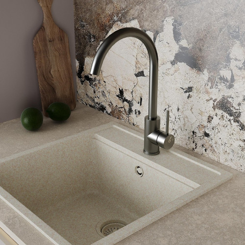 Смеситель для кухни Oliveeka KS OL-963002-BGM цвет Оружейный металл матовый