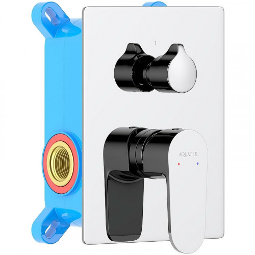 Смеситель для душа Aquatek Оберон AQ1246CR Хром латунь встраиваемый