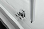 Душевая дверь Vincea Alpha 120 VDS-3AL120CLGM профиль Вороненая сталь стекло прозрачное