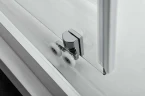 Душевая дверь Vincea Alpha 120 VDS-3AL120CLGM профиль Вороненая сталь стекло прозрачное