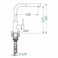 Смеситель для кухни Alveus Zeos P Monarch White Matt 1136506 Белый матовый латунь