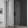 Душевой уголок Cezares Slider 110х90 SLIDER-AH-2-80/90-100/110-C-NERO профиль Черный матовый стекло прозрачное