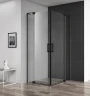 Душевой уголок Cezares Slider 110х90 SLIDER-AH-2-80/90-100/110-C-NERO профиль Черный матовый стекло прозрачное