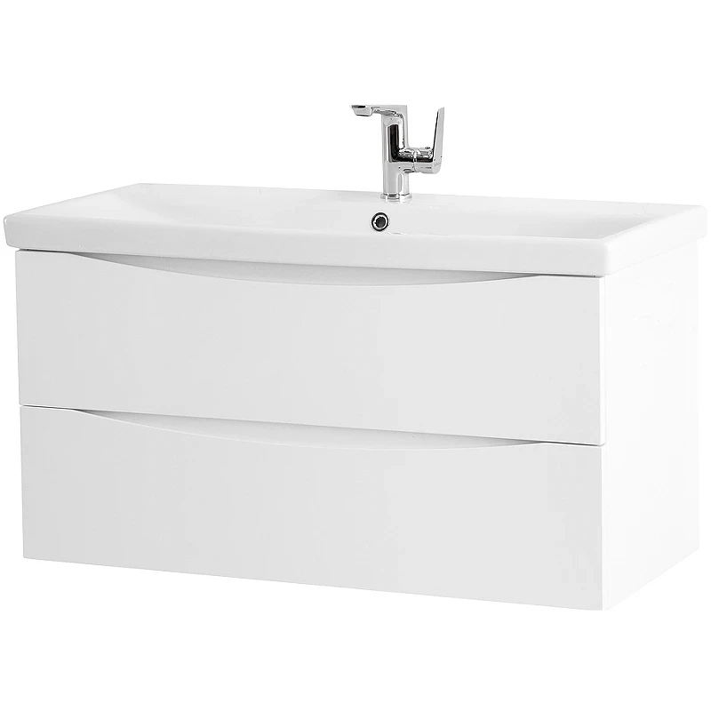 Тумба под раковину BelBagno Marino-Cer 80 MARINO-CER-800-2C-SO-BL-P подвесная Bianco Lucido МДФ / ЛДСП