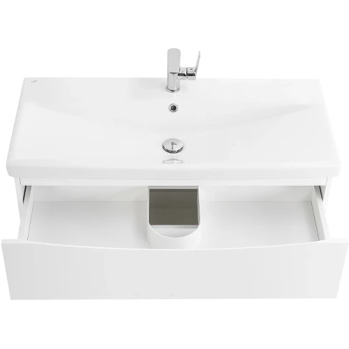 Тумба под раковину BelBagno Marino-Cer 80 MARINO-CER-800-2C-SO-BL-P подвесная Bianco Lucido МДФ / ЛДСП