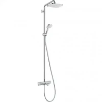 Душевая система Hansgrohe Croma E Showerpipe 27687000 с термостатом Хром латунь на стену