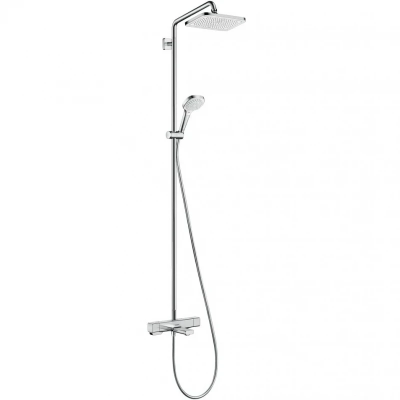 Душевая система Hansgrohe Croma E Showerpipe 27687000 с термостатом Хром латунь на стену