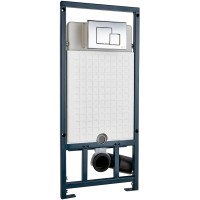 Комплект унитаза Damixa Jupiter DX77C1738SC с сиденьем Микролифт и инсталляцией WeltWasser WW Marberg 507 10000005949+10000005953 с клавишей смыва Хром глянцевый фарфор подвесной