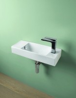 Раковина Artceram Brick 54 LML002 01 00 Белая фарфор подвесная, накладная