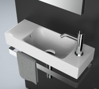 Раковина Artceram Brick 54 LML002 01 00 Белая фарфор подвесная, накладная