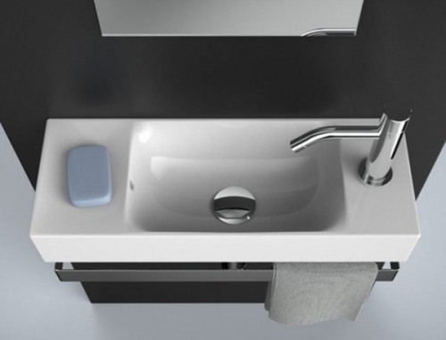 Раковина Artceram Brick 54 LML002 01 00 Белая фарфор подвесная, накладная