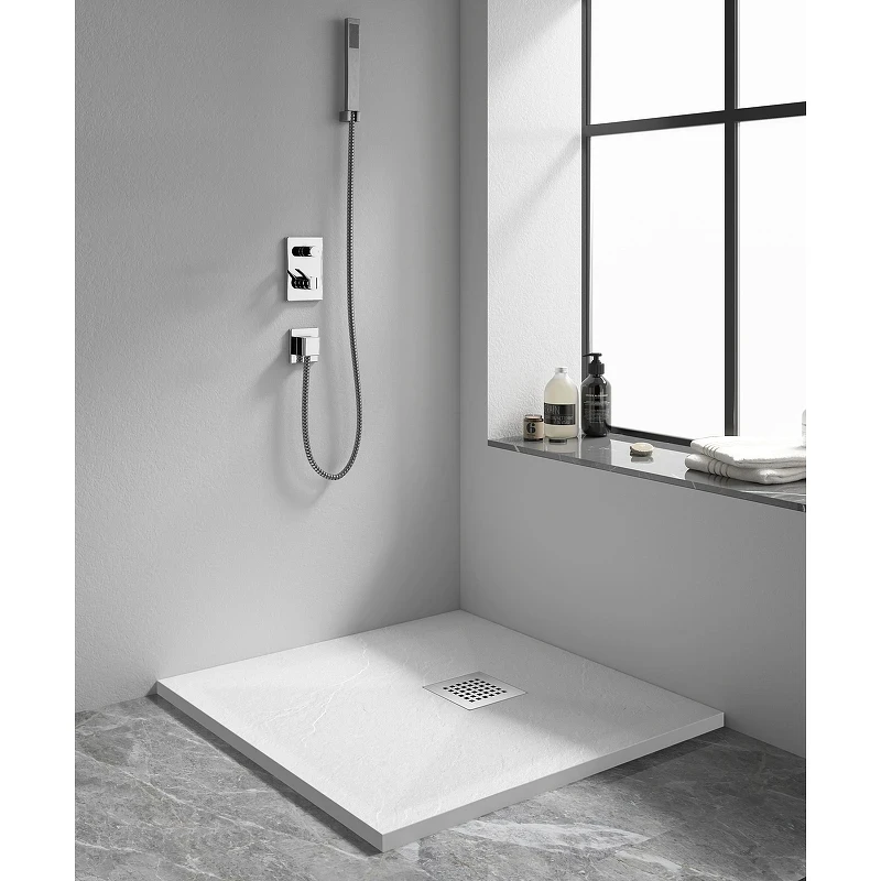 Душевой поддон из искусственного камня RGW Stone Tray 80x80 14152088-01-11 цвет Белый