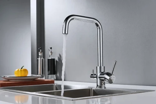 Смеситель для кухни Shevanik S228 цвет Хром